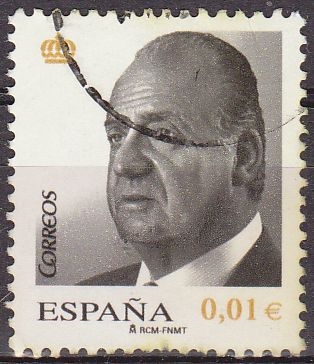 España 2008 4360 Sello º Rey D. Juan Carlos I 0,01€ Timbre Espagne Spain Spagna